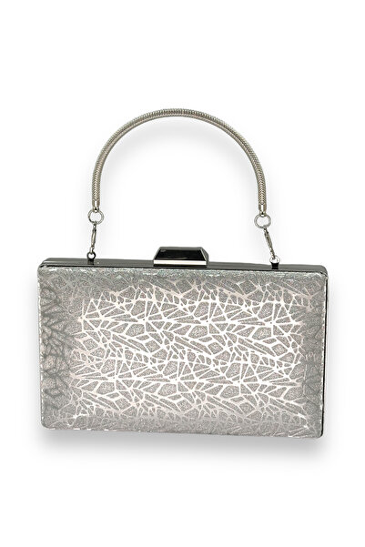 Wedding Fashion Portofoliu clutch pentru rochie de seară cu mâner metalic cu ...