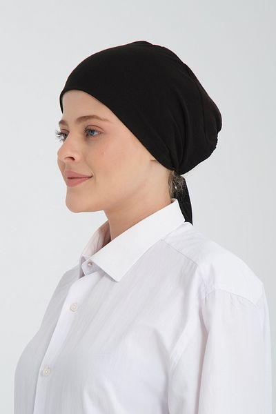 Wega Moda 100% Cotton Seamless Hijab Bonnet - Large Volume Laced