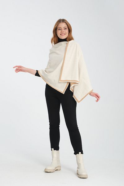Wega Moda Κομψό και άνετο γυναικείο σάλι ώμου - σωληνώσεις, αναστρέψιμο, πλεκτό