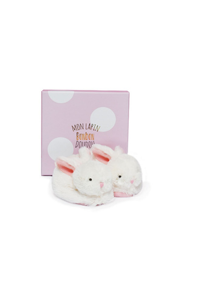 DOUDOU Hediye Kutulu Pembe Tavşan Panduf