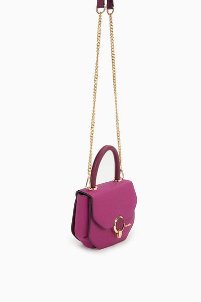 Levidor Fuchsia Embossed Honeycomb Pattern Handbag