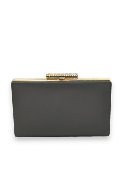 Wedding Fashion حقيبة سهرة سوداء غير لامعة من الساتان، مقاومة للخدش ولا تترك ...