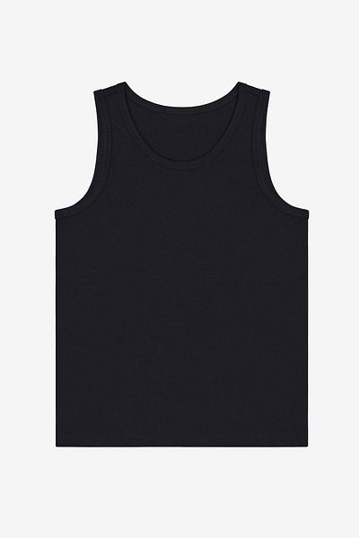 Penti Schwarzes, einfarbiges 3-teiliges mehrfarbiges Tank-Top für Jungen