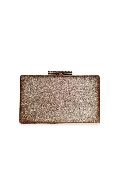MidStore Rosegold Color Glitter Evening Dress Bag Evening Bag Purse