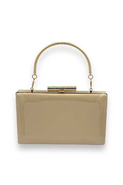 Generic Brand Chain Strap Evening Dress Bag – Mirror Patent Leather, Metal Ha...