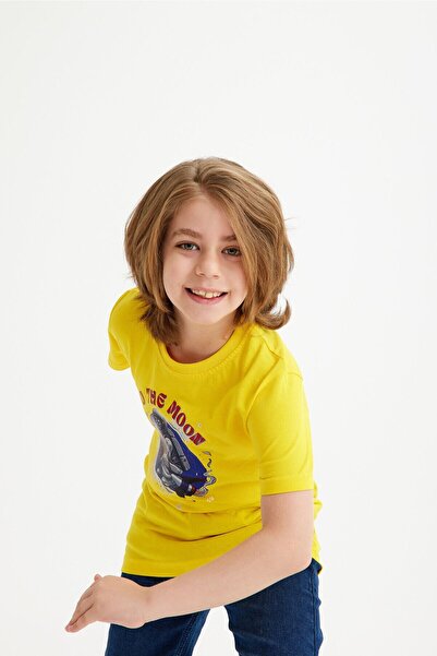 CC STORE Astronaut Printed Children's T-Shirt for Ages 5-15