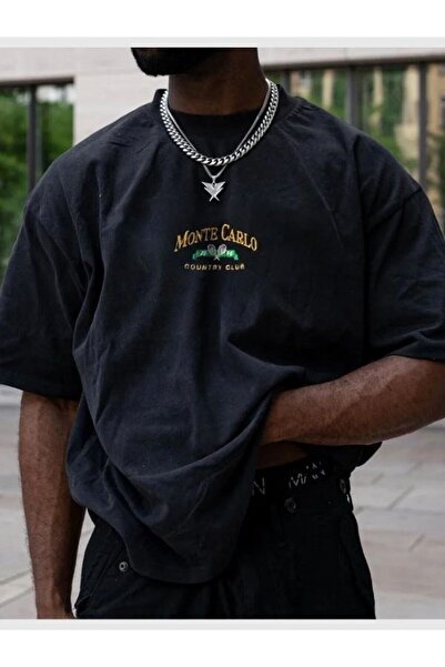 CC STORE Baskılı Tişört MONTE CARLO COUNTRY CLUB Tişört unisex conceput
