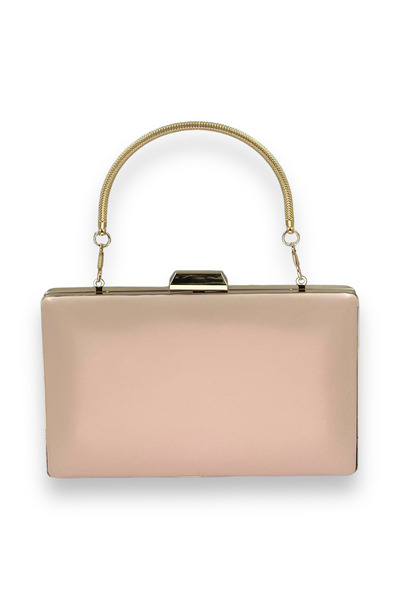 MSglame Culoarea pielii Piele Piele mată Mâner metalic Geanta rochie de seara Geanta de seara Nunta Logodna Henna