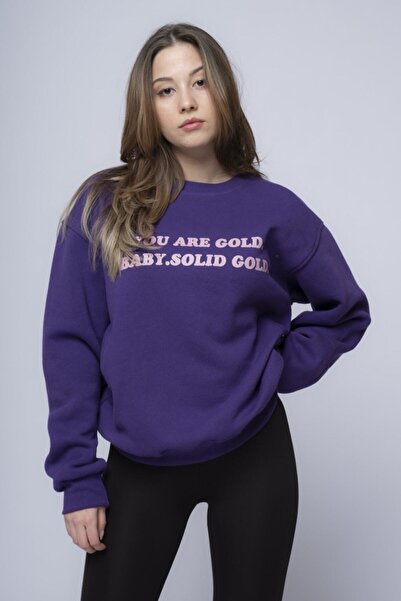 CC STORE You Are Gold Baby Oversize Unisex φούτερ με λαιμόκοψη