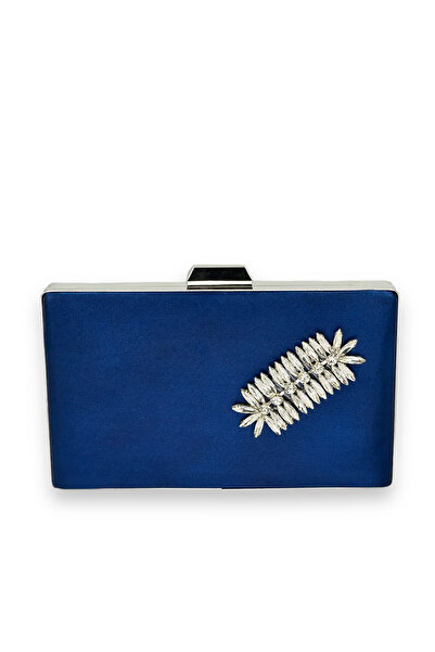 Wedding Fashion Clutch de absolvire de mireasa din satin Henna - culoare bleu...