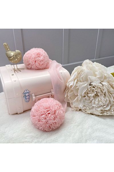 PAMUKA Tulle Twin Pompom Pink