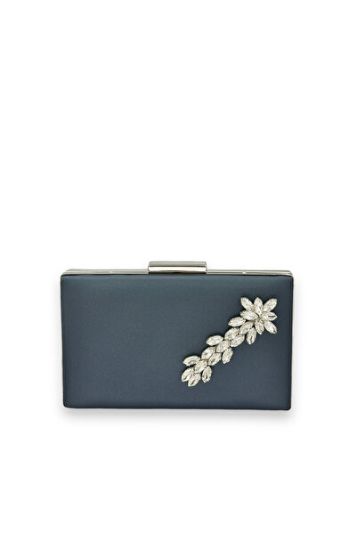 Wedding Fashion Culoarea Albastru Marin Anti-zgârieturi Satin Argintiu Piatră...