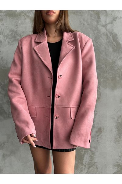 Askı Nişantaşı Jachetă din piele intoarsa model Blazer