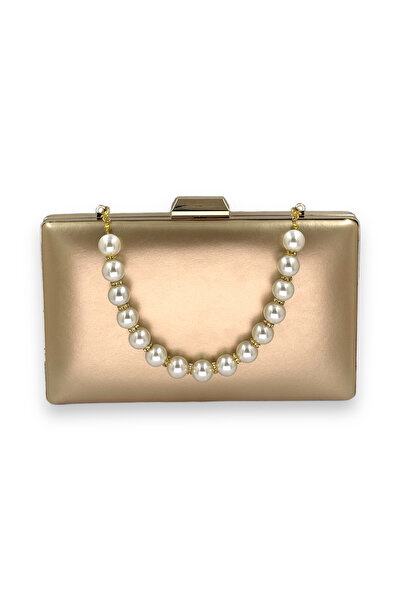 Generic Brand 2026 Trend Rose Gold Pearlescent Shiny Evening Dress Ç Bag Clut...