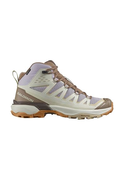 Salomon حذاء X Ultra 360 Edge Mid Gore-Tex للسيدات للاستخدام الخارجي - كريمي