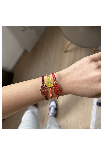 Juju Bronze Skull Bracelet