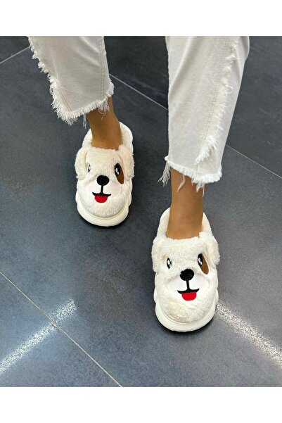 Akınal Bella Παντόφλες σπιτιού με βελούδινη χοντρή σόλα