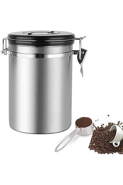 MIBRU Coffee stainless steel container jar 1000ml silver