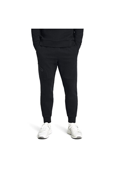 Under Armour Unstoppable Flc Grid Jrg Erkek Siyah Günlük Stil Eşofman Altı 1386544-001