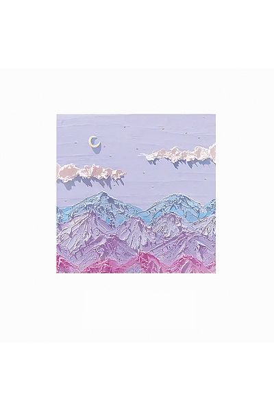 GUGUK مجموعة ملاحظات ملونة ذات طابع طبيعي أرجواني (GGK-MC048)