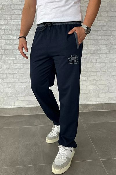 MİSHAR İTALİA Ανδρικό φούτερ με στάμπα Navy Blue