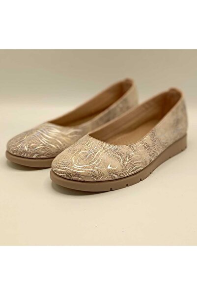 Ametist حذاء باليه من الجلد البودرة من ألينا