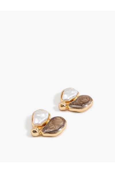 Koton Colored Steel Mix Abstract Earrings