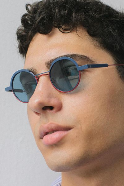 Bilge Karga Bjorn Navy Red Blue Mens Sunglasses