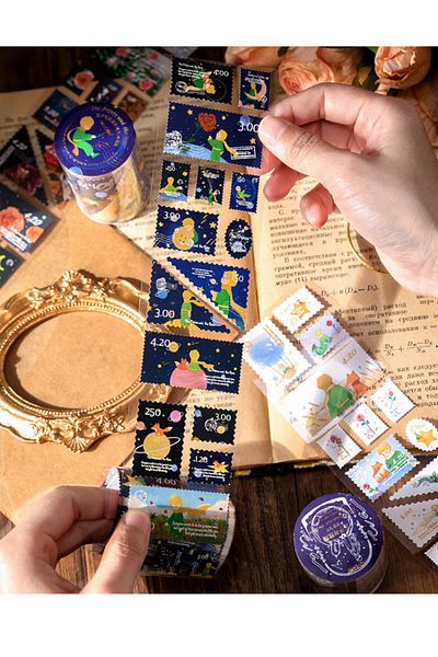 GUGUK Little Prince and Starry Night Themed Roll Sticker Set (Ggk-Pn002)