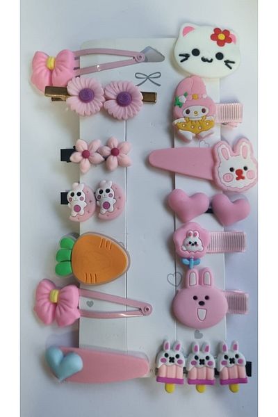 Nehir Pink Silicone Baby Girl and Child Buckle Set