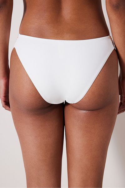Penti Opal Side Embroidered Off-White Bikini Bottom