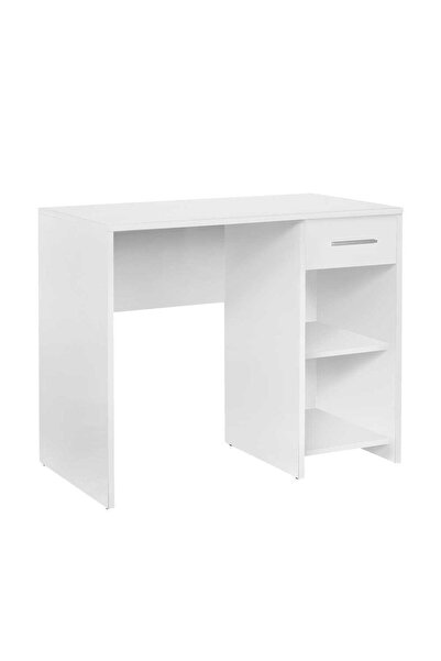 Adore Trendline Çekmeceli Çalışma Masası-mat Beyaz 90x75x52 Cm (GXYXD)