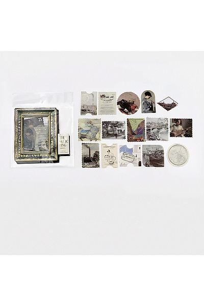 GUGUK Sketching Stamp Themed 45 Pieces Sticker Set • Bullet Journal (Ggk-Do112)