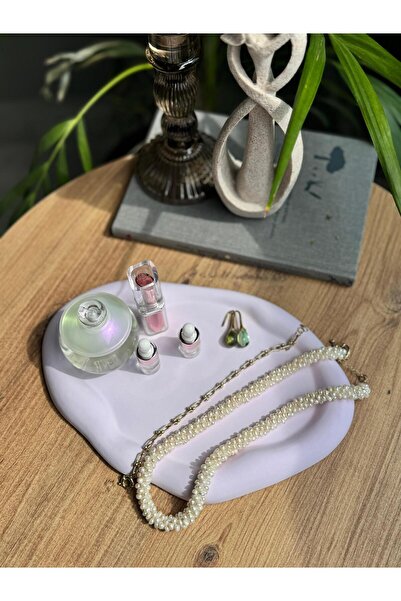 Hapata Shop Oval Cloud Presentation Decorative Plate Tray