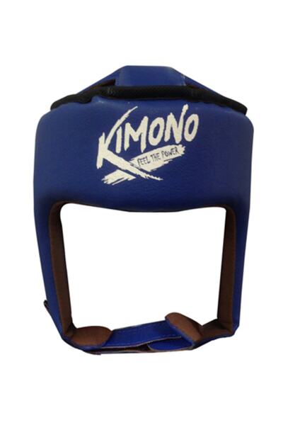 kimono Kickboks Kaskı Mavi Yanaksız