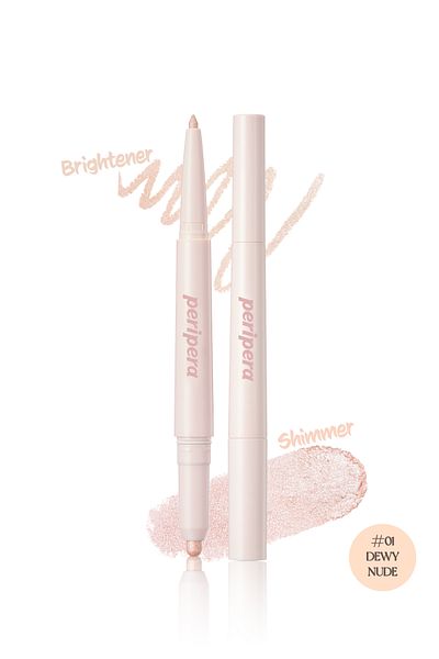PERIPERA Peripera Sugar Twinkle Double Sided Luminous Pen - Dewy Nude (01)