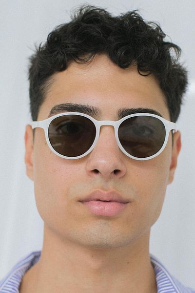 Bilge Karga Smith White Green Men's Sunglasses