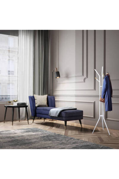 Adore Mobilya Maximo Çok Kollu Metal Askılık-Beyaz 43x179x43 cm