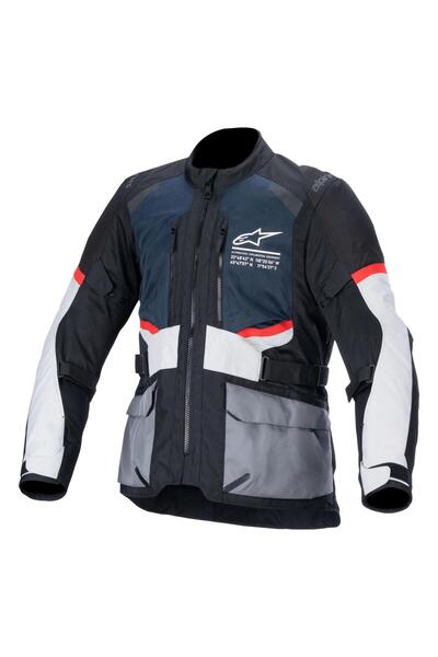 Alpinestars Andes Air Drystar Korumalı Motosiklet Montu Siyah / Gri / Mavi