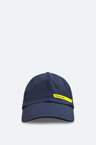 Avva Men's Navy Blue 100% Cotton Injection Print Detailed Hat A41Y9200