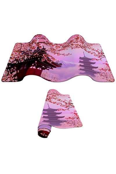PORGE لوحة ماوس للألعاب مقاس 90 × 40 Xxl كبيرة الحجم لمشغل ساكورا