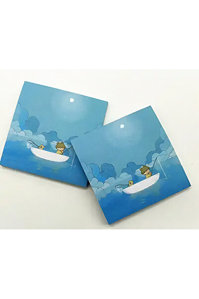 GUGUK Balık Tutma Temalı Renkli Not Seti (GGK-ME077)