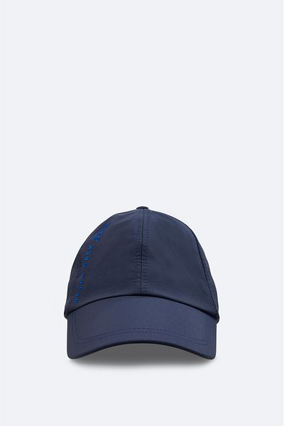 Avva Men's Navy Blue 100% Cotton Front Slogan Printed Hat A41Y9206