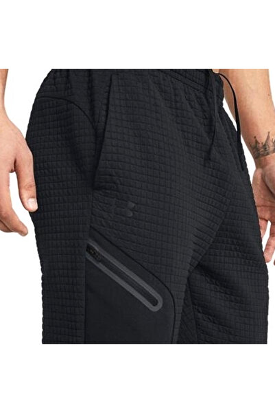 Under Armour Unstoppable Flc Grid Jrg Erkek Siyah Günlük Stil Eşofman Altı 1386544-001