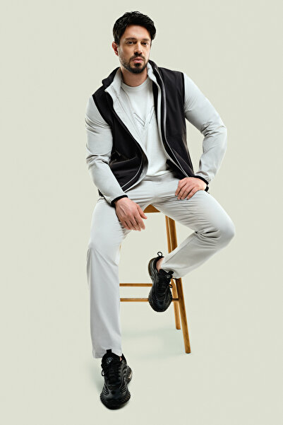 Avva Erkek Taş Beli Lastikli Bağcıklı Fermuar Cepli Su İtici Bi-Stretch Relaxed Fit Pantolon A41Y3235