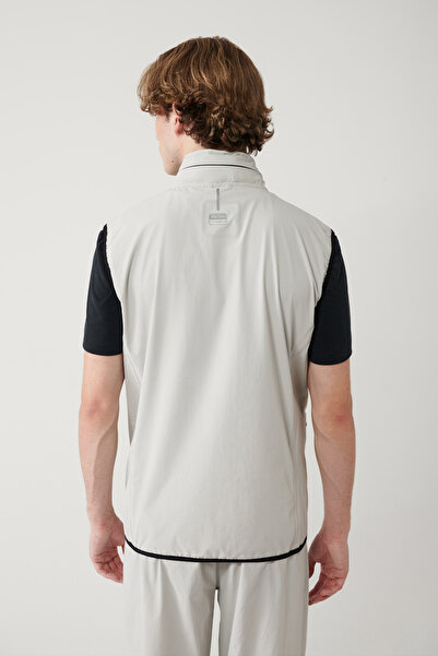 Avva Erkek Taş Dik Yaka Kapüşonlu Fermuarlı Su itici Bi-Stretch Comfort Fit YelekA41Y6535