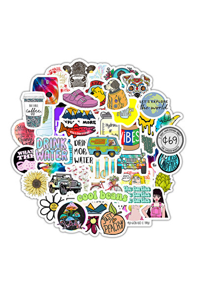 GUGUK Renkli Vibes Sticker Seti (GGK-ZS002)