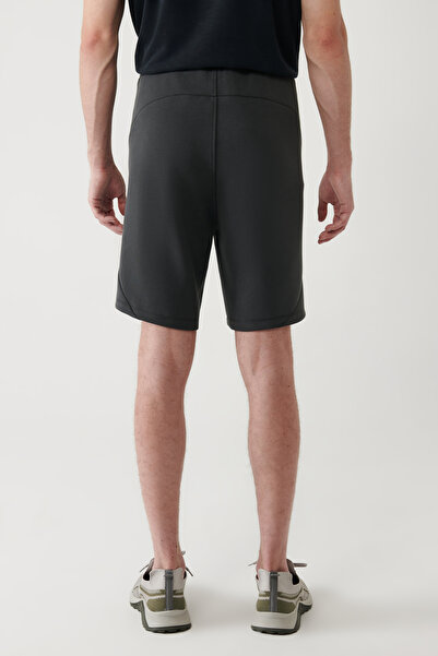 Avva Erkek Antrasit Soft Touch Yandan Cepli Parçalı Regular Fit Şort A41Y3600