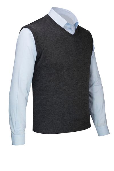 Çizgi Triko Men's V-Neck Knitwear Sweater Color Winter Steel Knit Classic Fit