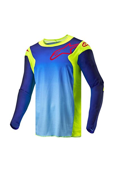 Alpinestars Racer Hoen Kros Motor Jerseyi Sarı / Mavi / Kırmızı